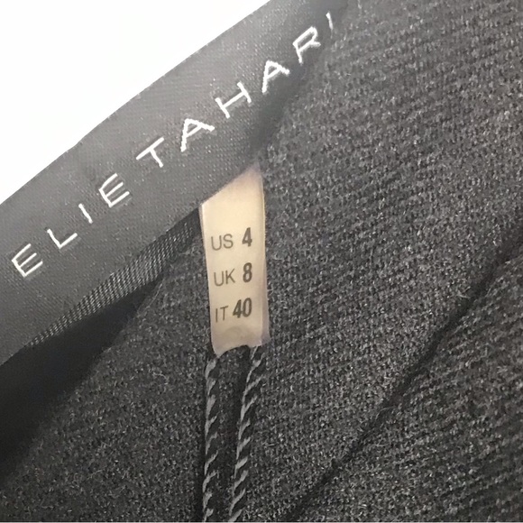 ELIE TAHARI NEW Zoe V-Neck Sleeveless Dress Sheath Cross Cross Wrap Top Lined - Picture 10 of 13